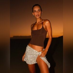 NWT Peppermayo Palm Beach Top - Chocolate